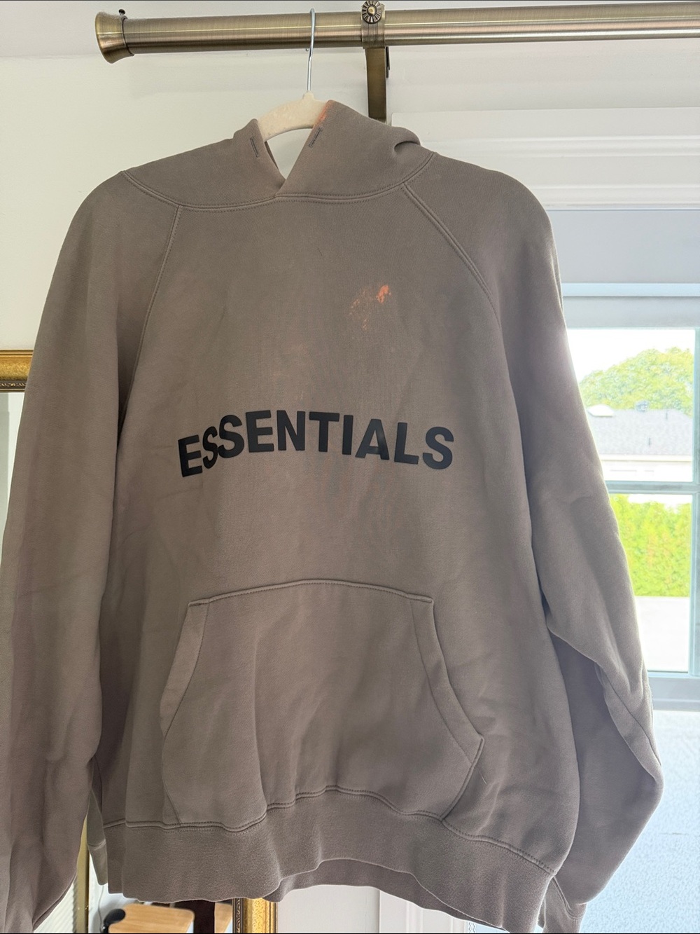 Essentials Fear of god green hoodie